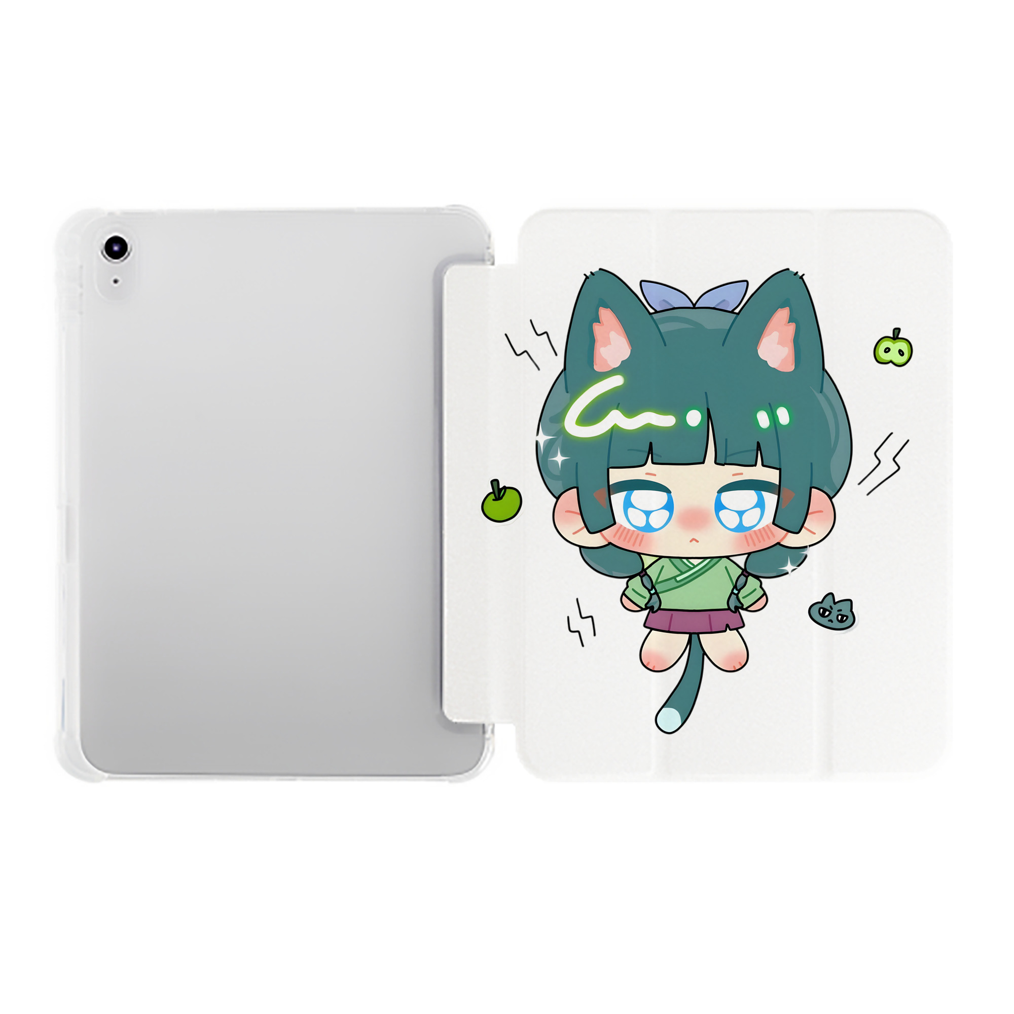 （画像用） 薬屋のひとりごと The Apothecary Diaries IPad ケース ペン収納付き 三つ折りスタンド PUレザー×シリコン 対応機種9.5/10.5/10.9インチ